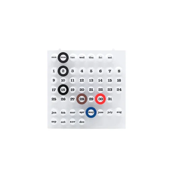 Retro Ring A Date Wall Mounted Calendar - Image 10