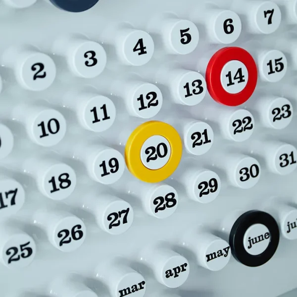 Retro Ring A Date Wall Mounted Calendar - Image 5
