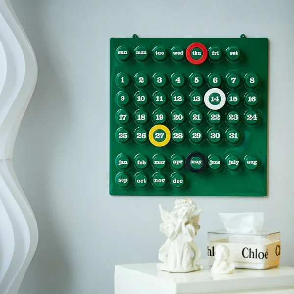 Retro Ring A Date Wall Mounted Calendar - Image 8