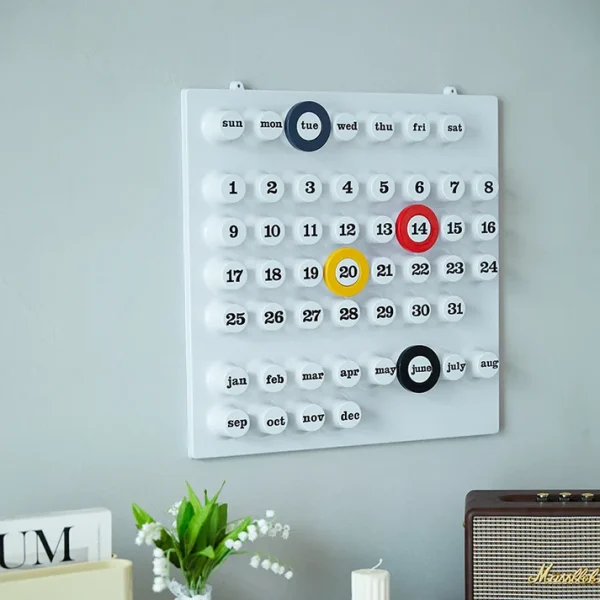 Retro Ring A Date Wall Mounted Calendar - Image 9